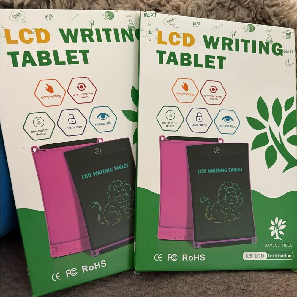 LCD Writing Tablet x2, with BLUE Frame. May need a battery replacement! NWT